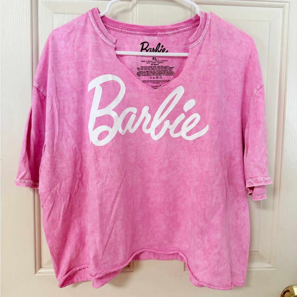 Barbie Hot Pink Cotton Tee - XL